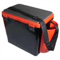 Ящик зимний "FishBox" односекционный оранжевый (19л)